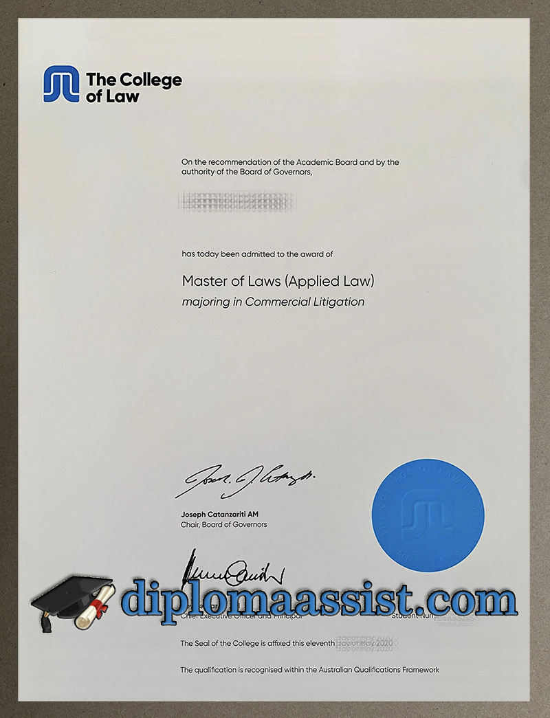 Buy College of Law diploma