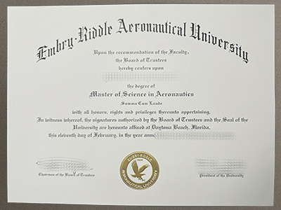 Order Embry Riddle Aeronautical University certificate