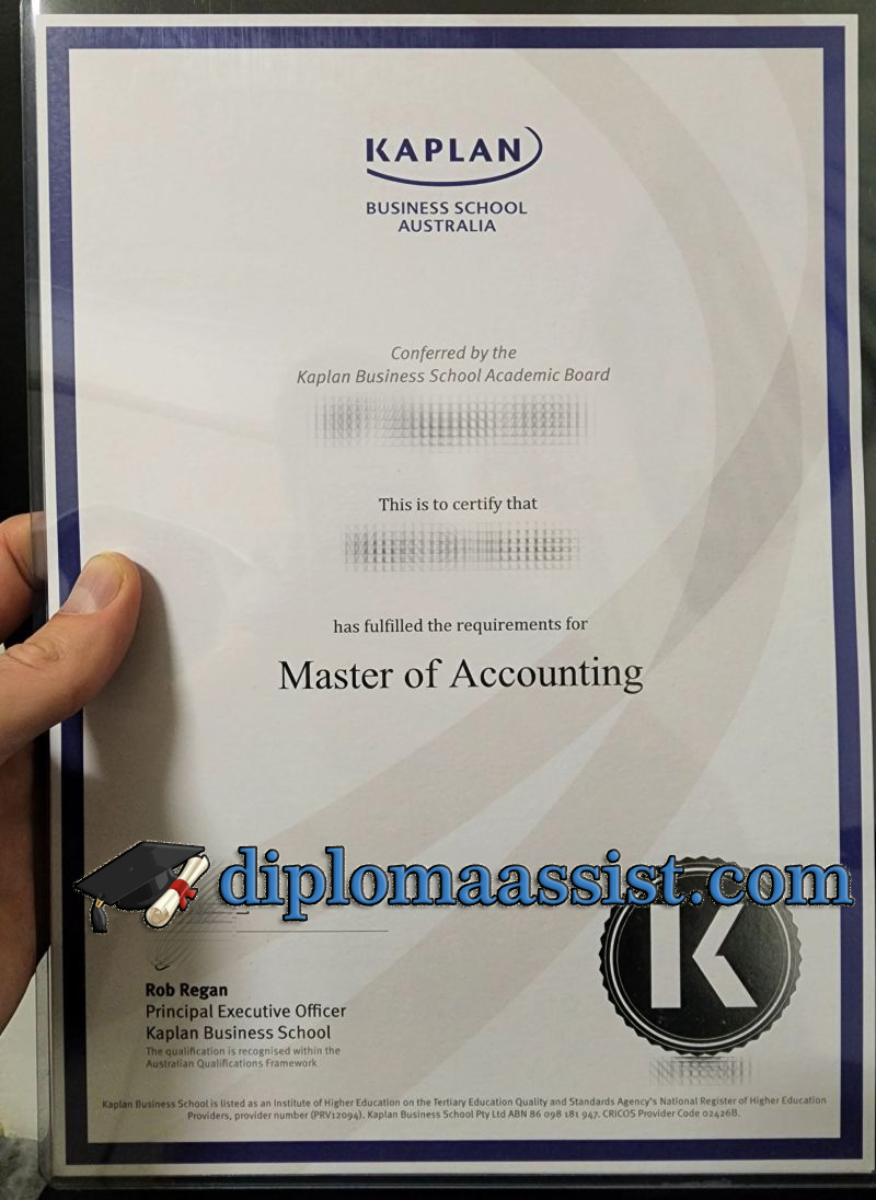 Where to get Kaplan Business School Australia diploma?