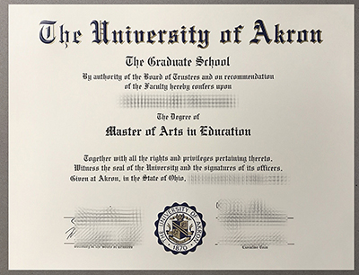 get University of Akron degree