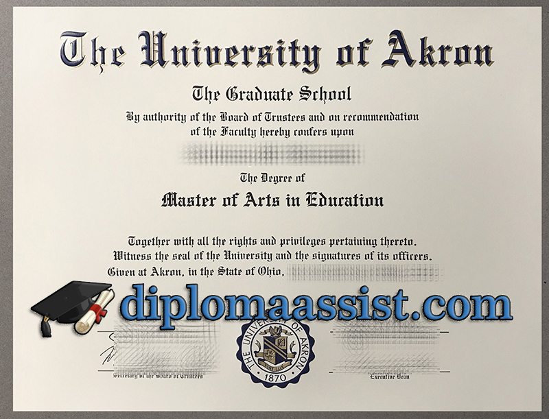 make University of Akron degree