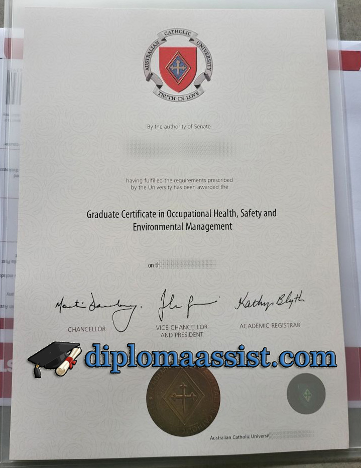 buy Australian Catholic University diploma