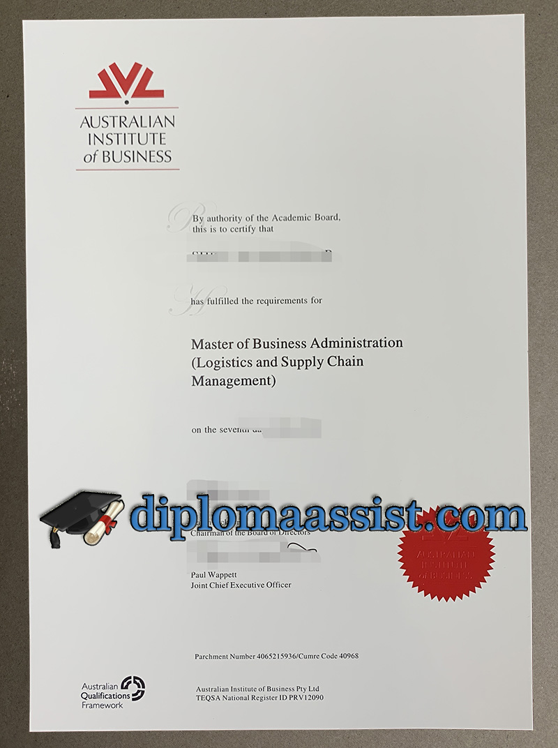 Buy Australian Institute of Business diploma