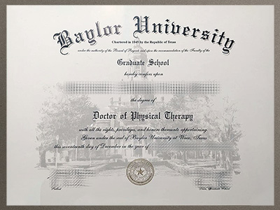 make Baylor University certificate