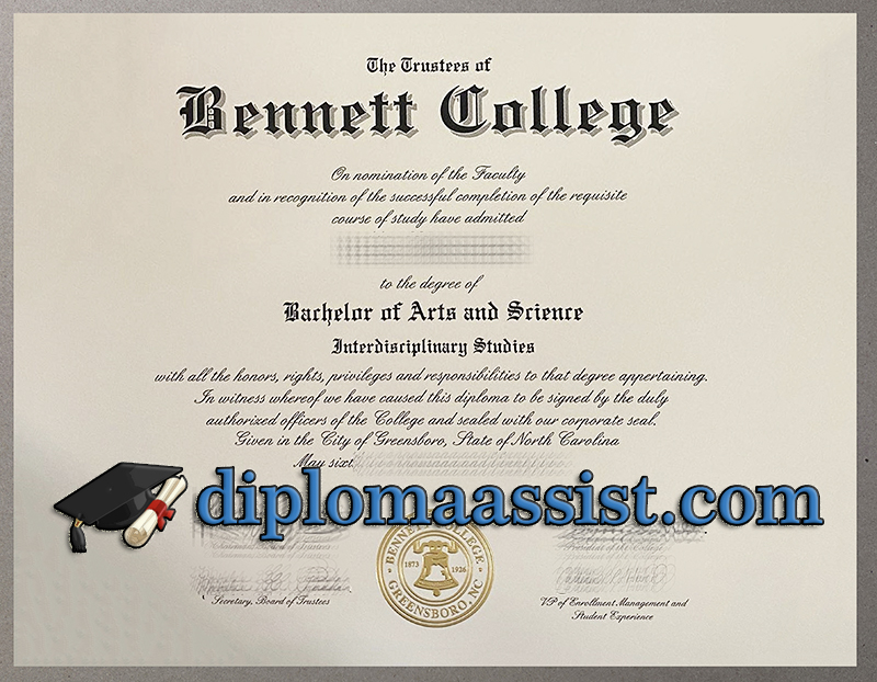 Bennett College diploma