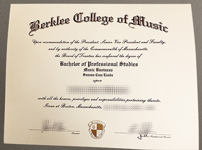 Buy Berklee College of Music diploma online