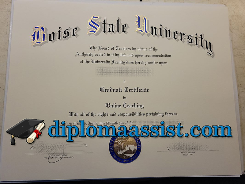 Buy Boise State University diploma