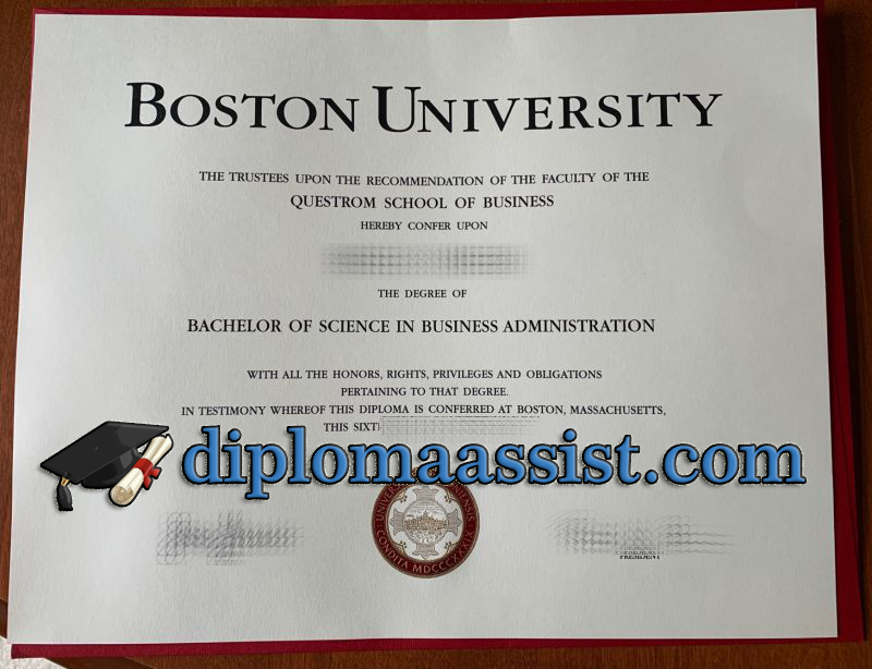 Order Boston University diploma