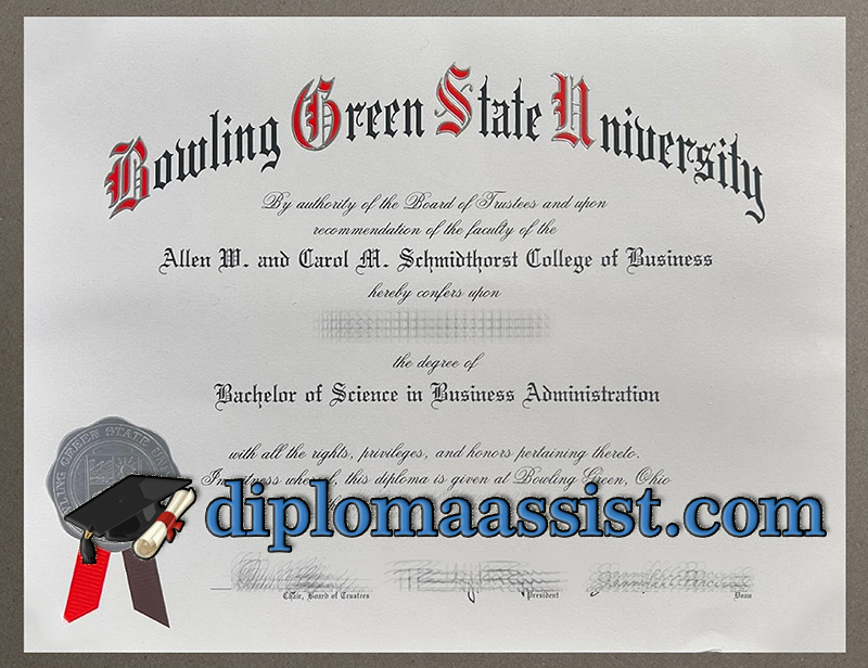 Buy Bowling Green State University diploma