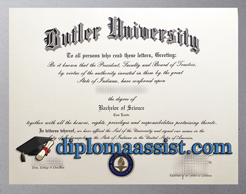 Buy Butler University diploma