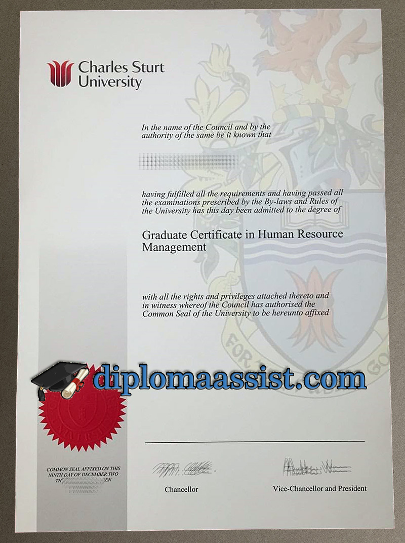 Charles Sturt University diploma