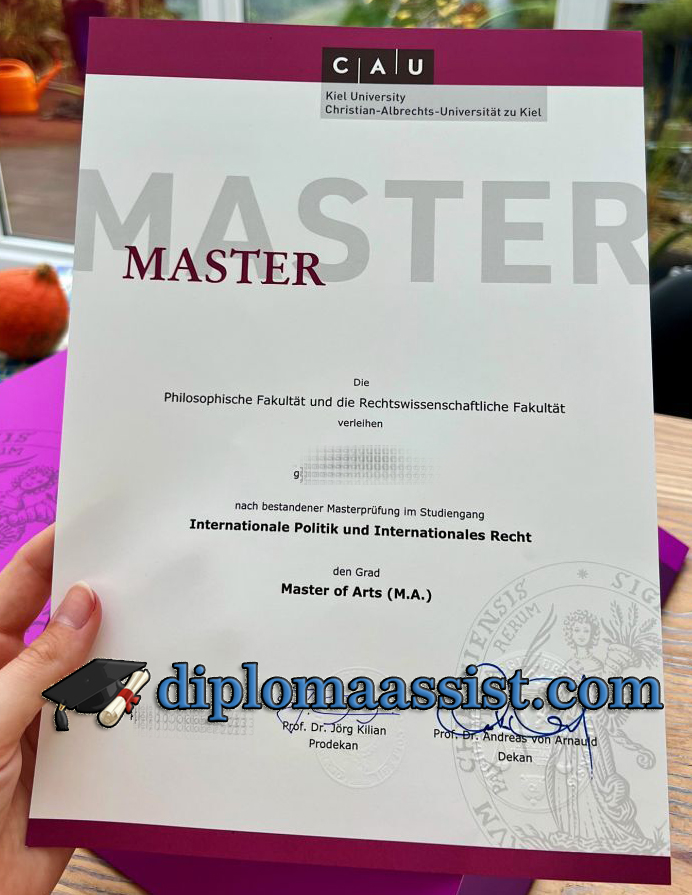 Kiel University diploma