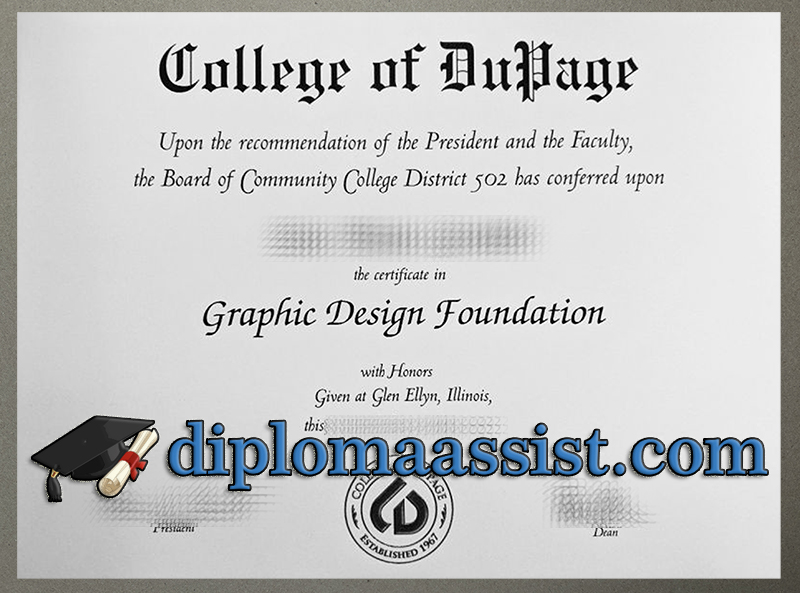 Buy College of DuPage diploma online