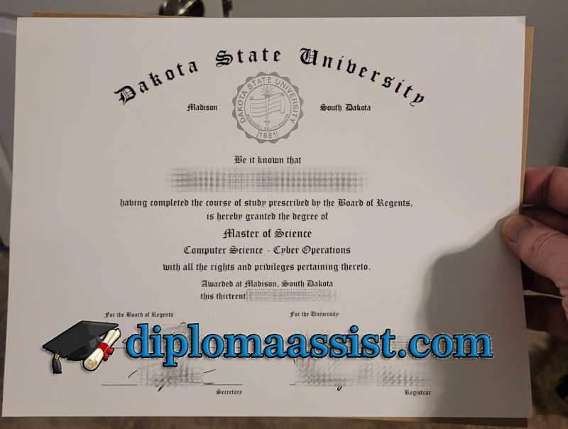 Dalota State University diploma