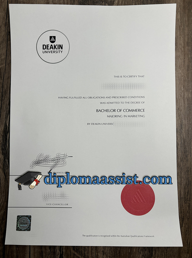 Deakin University diploma