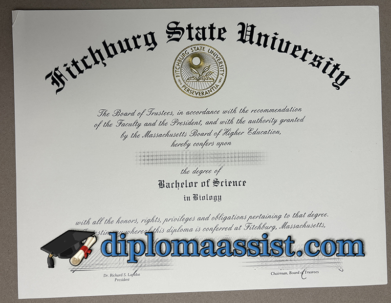 Make Fitchburg State University diploma
