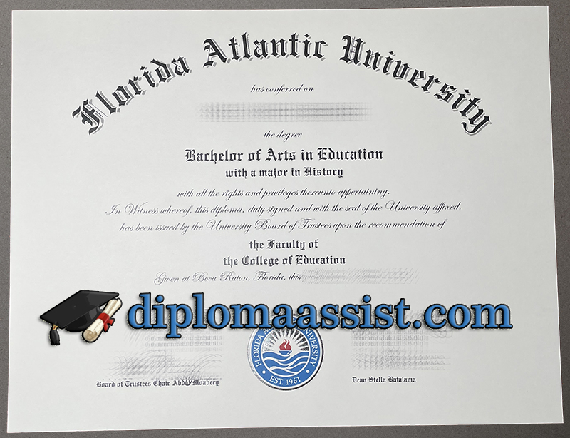 Buy Florida Atlantic University diploma