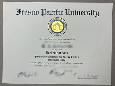 make Fresno Pacific University diploma