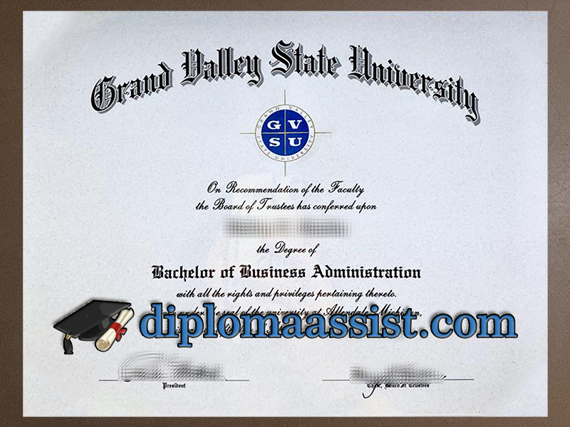 get Grand Valley State University diploma