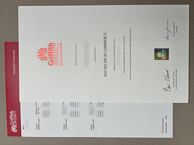 Griffith University diploma and transcript