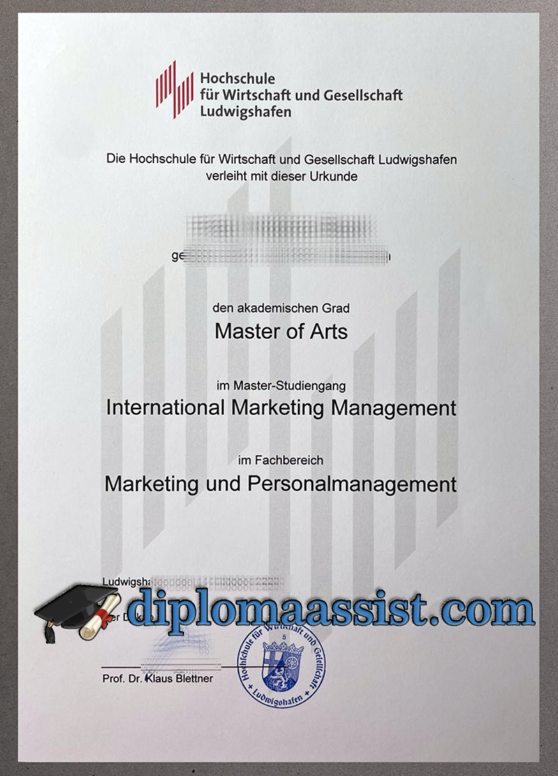 HWG Ludwigshafen diploma