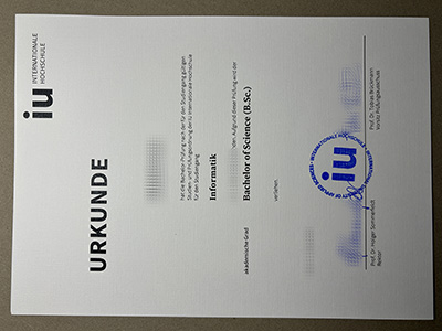 Buy IU Internationale Hochschule Urkunde