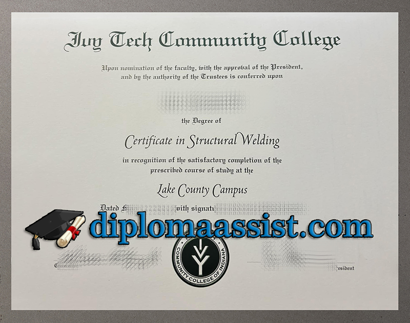 get IVY Tech Community College diploma