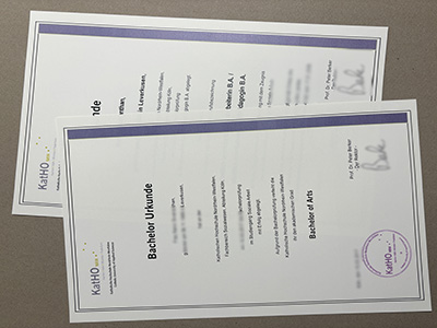KatHO Bachelor Urkunde