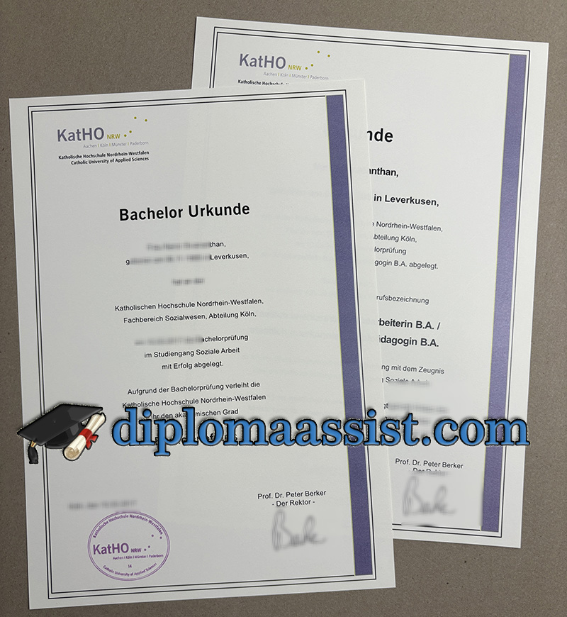 KatHO Bachelor Urkunde