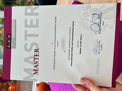 Kiel University diploma