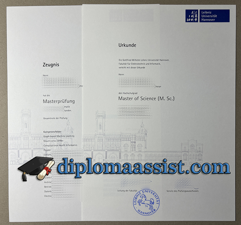 Order Leibniz Universität Hannover Urkunde