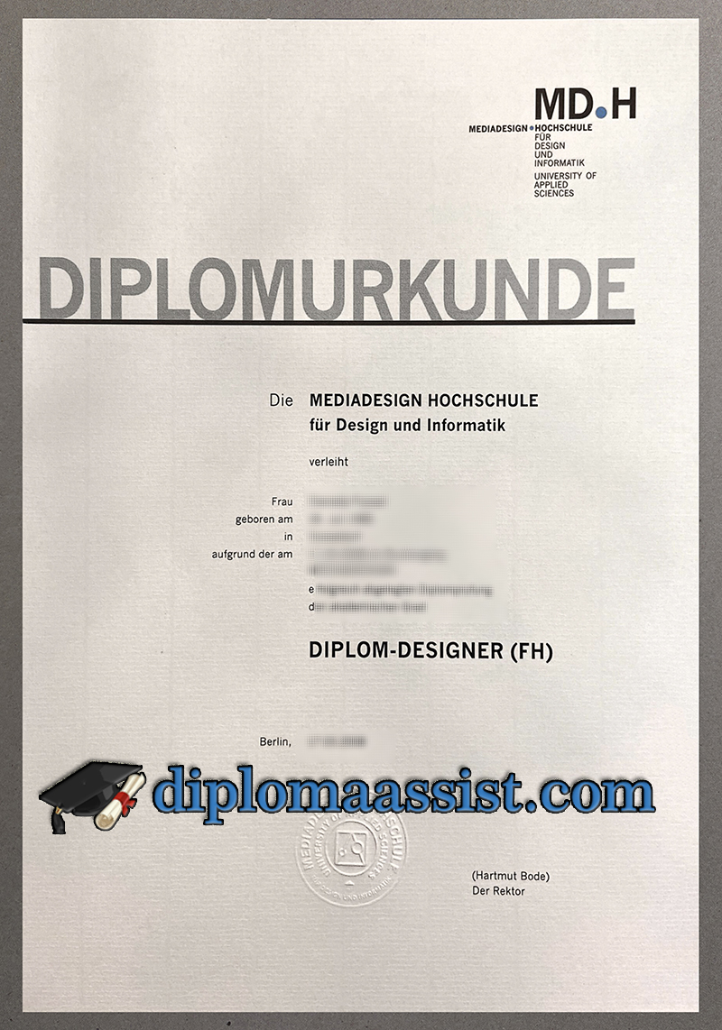 Mediadesign Hochschule diploma