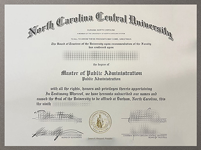 Buy North Carolina Central University diploma