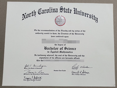 North Carolina State University diploma