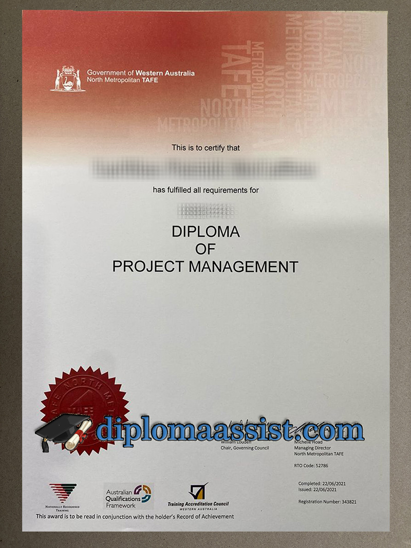 get North Metropolitan TAFE certificate