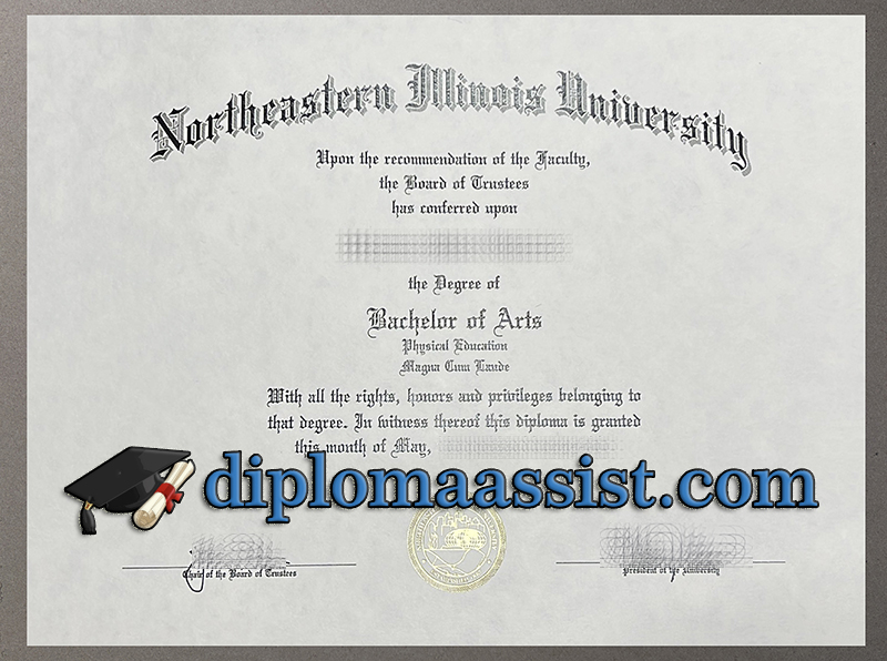 Northeastern Illinois University diploma