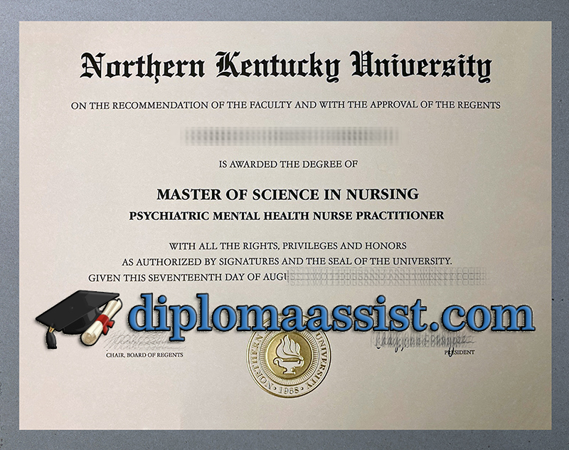 Northern Kentucky University diploma