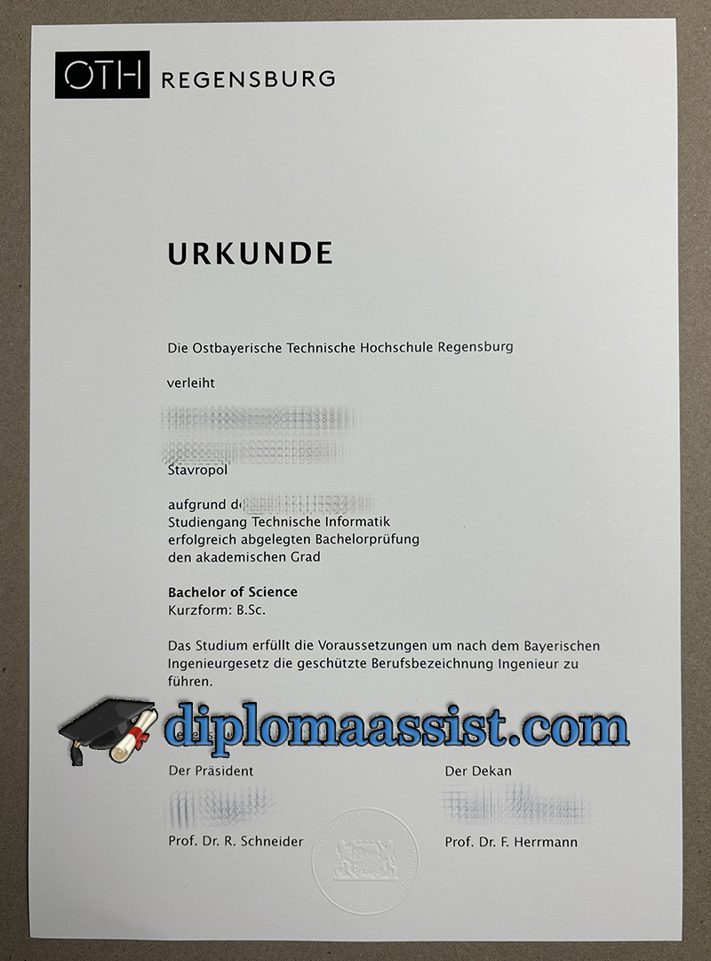 Buy OTH Regensburg diploma