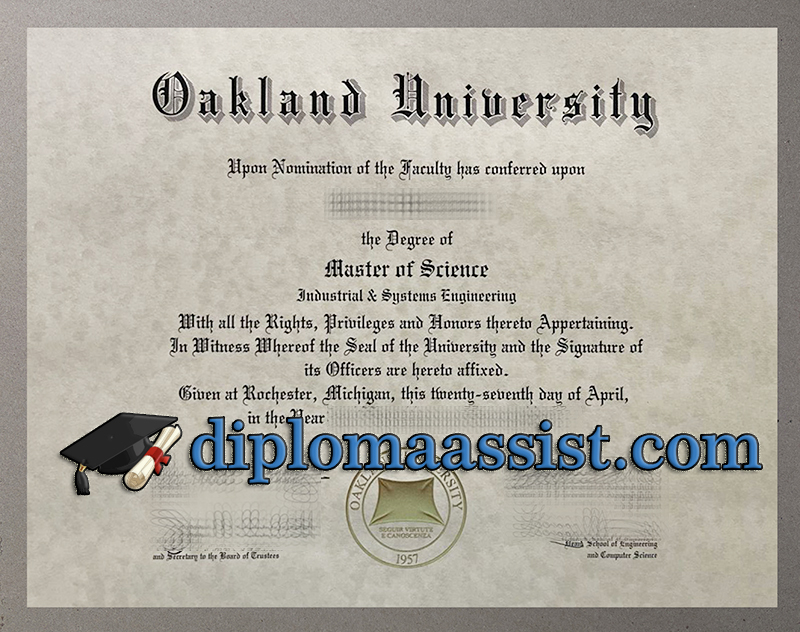 Buy Oakland University diploma