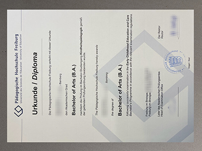 Pädagogische Hochschule Freiburg Urkunde
