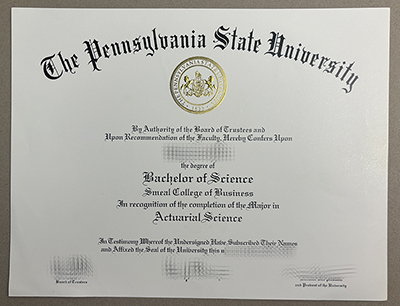 Make Pennsylvania State University degree