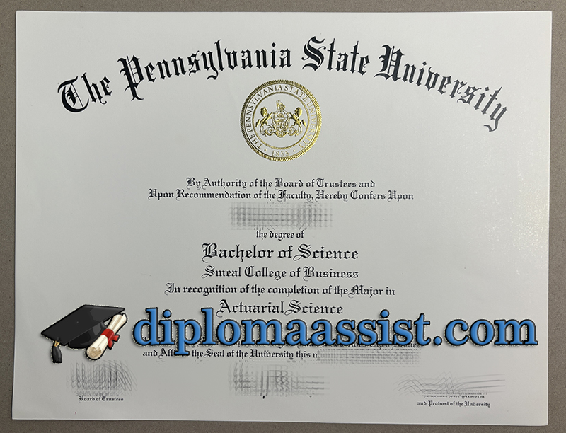 Order Pennsylvania State University degree
