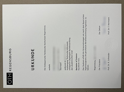 Make OTH Regensburg Urkunde