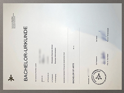 Hochschule RheinMain Urkunde