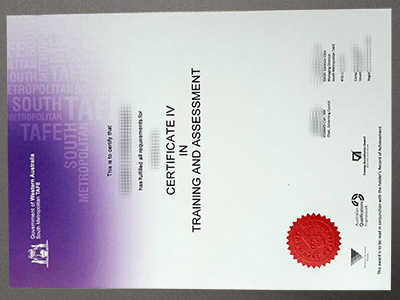 Order South Metropolitan TAFE certificate