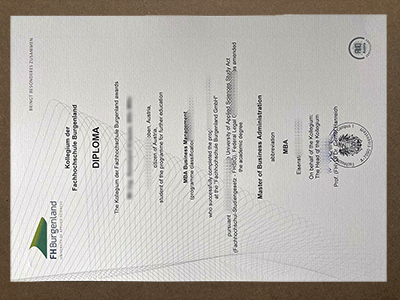 FH Burgenland University of Applied Sciences diploma