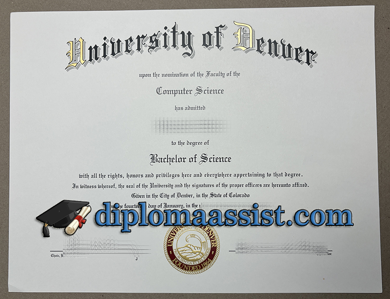 University of Denver diploma