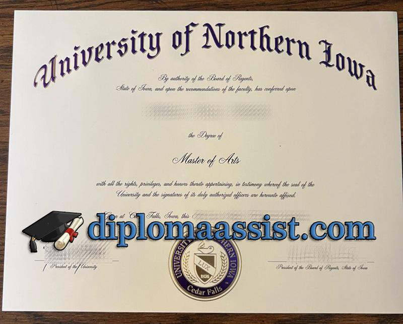 Buy University of Northern Iowa diploma