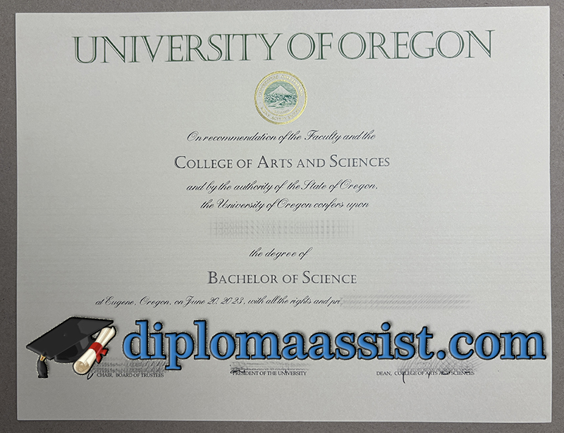 Order University of Oregon diploma