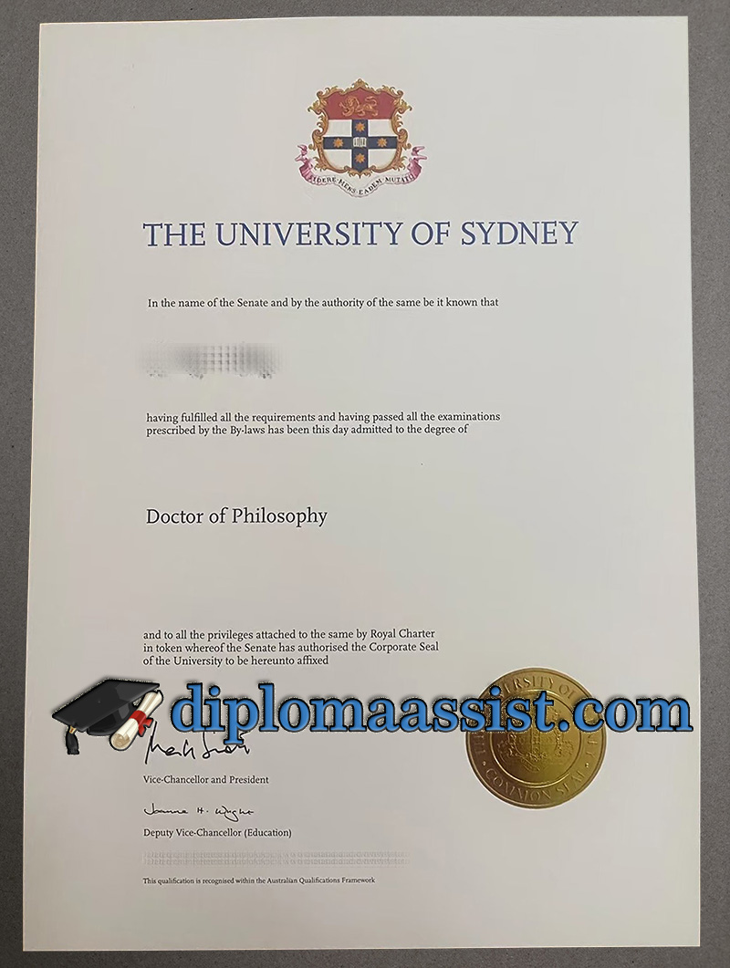 get University of Sydney diploma